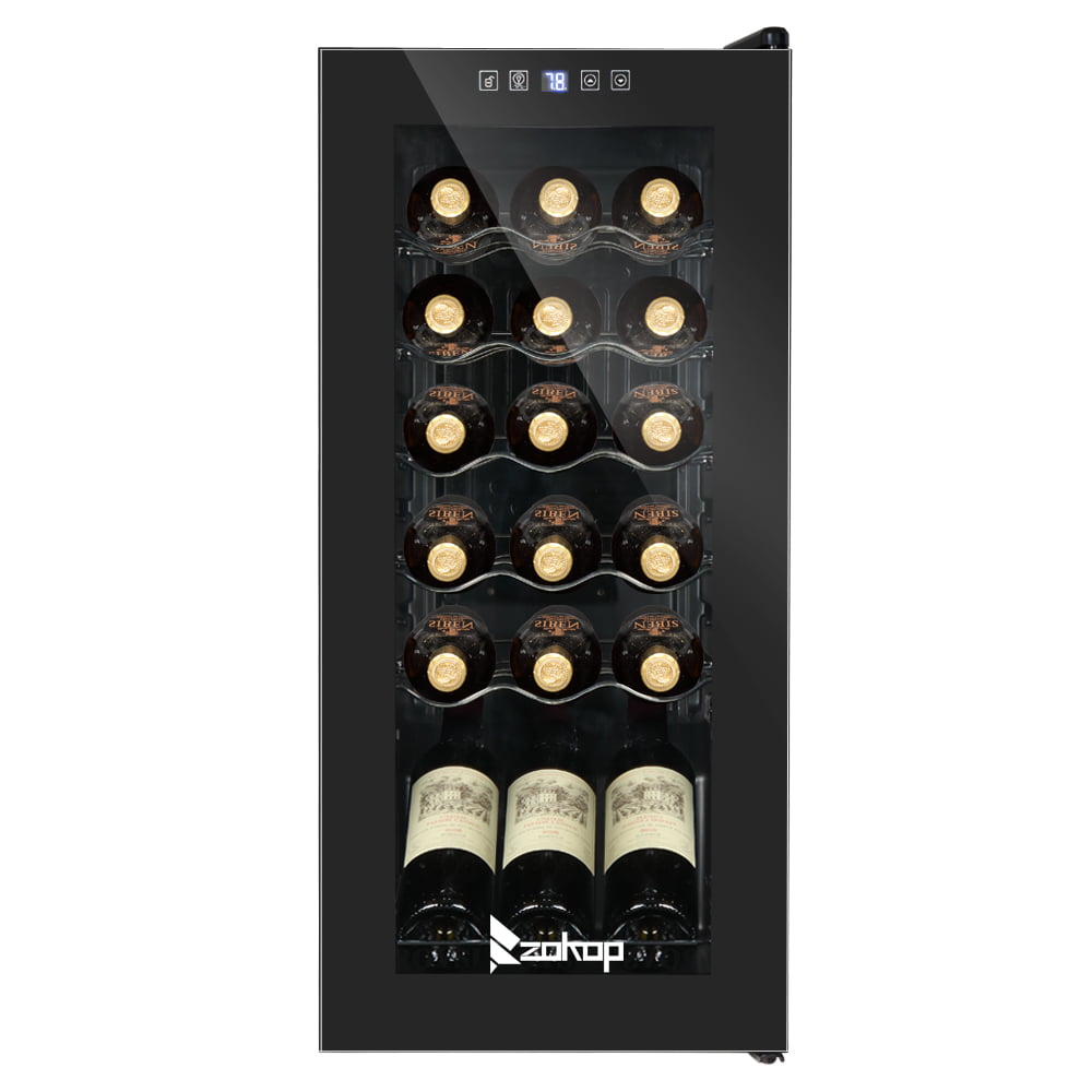 Ktaxon 18 Bottle Compressor Wine Cooler Freestanding Wine Fridge. Fast Cooling. Low Noise