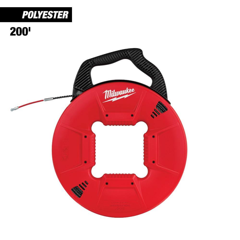 Milwaukee 48-22-4197 200 ft. Polyester Fish Tape with Flexible Metal Leader