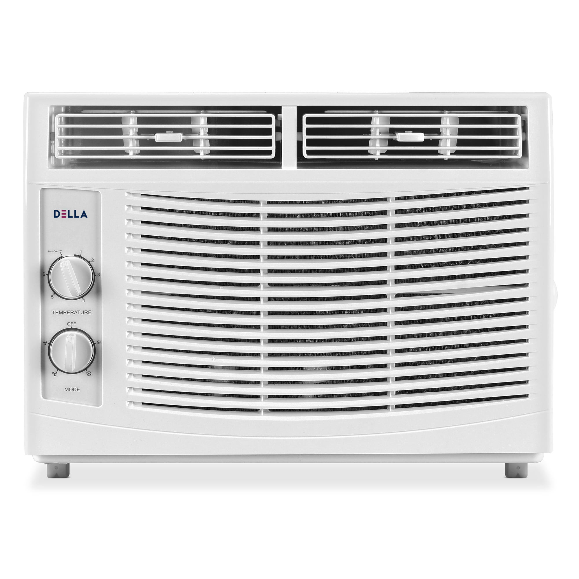 DELLA 5000 BTU Window Air Conditioner Whisper Quiet AC Unit with Mechanical Control. 115V. Openable windows free. Energy Star Certified. Quiet Operation. Cools 100-150 Sq.ft