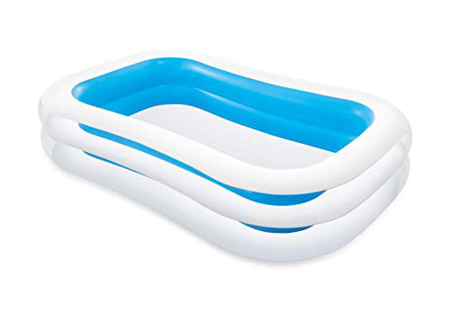 Intex Swim Center Family Inflatable Pool. 103″ X 69″ X 22″. for Ages 6+
