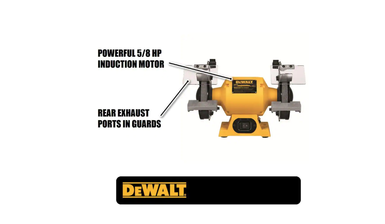 DEWALT DW756 6 in. (150 mm) Bench Grinder