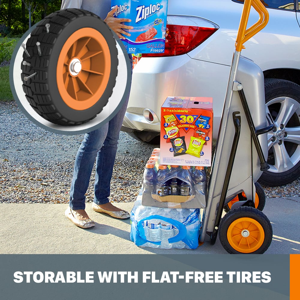 WORX WG050 3-cu ft Steel Folding Yard Cart