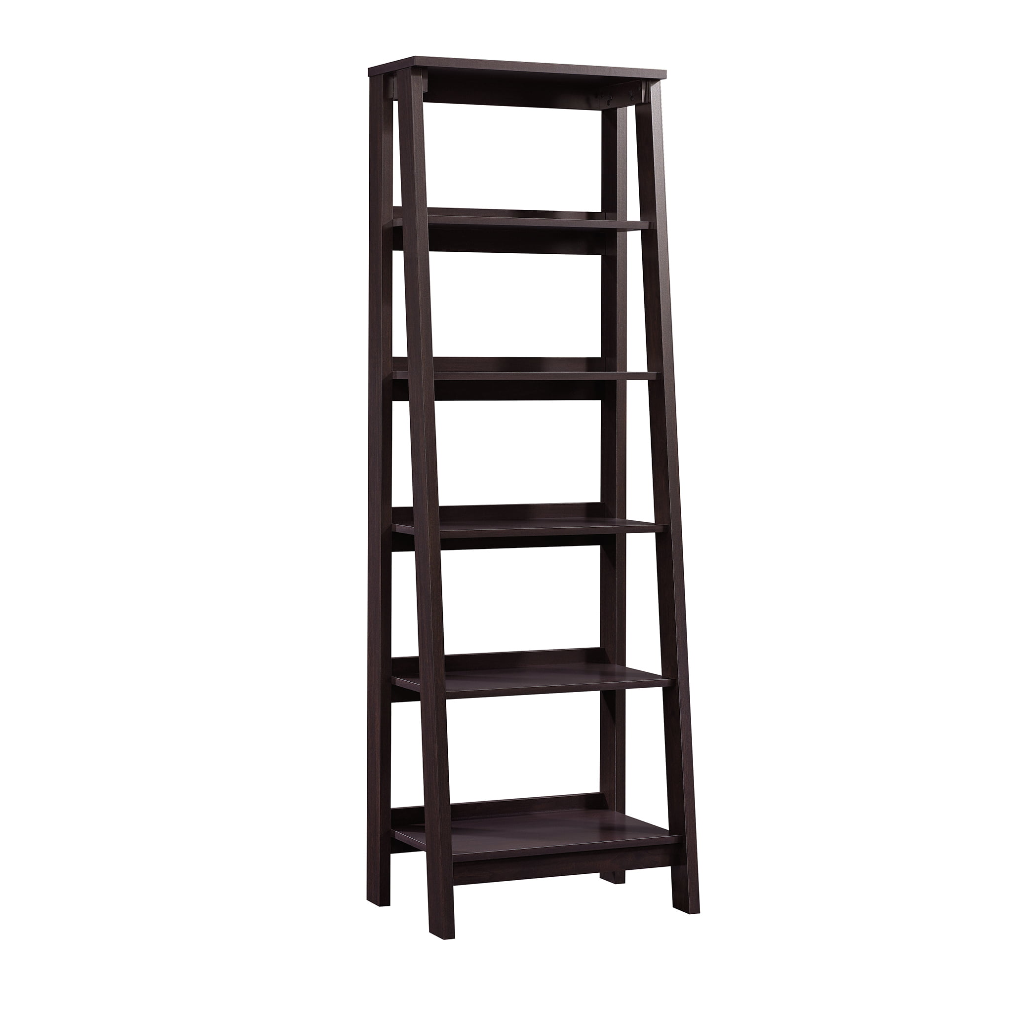 Sauder Trestle 5 - Shelf Bookcase. Jamocha Wood Finish