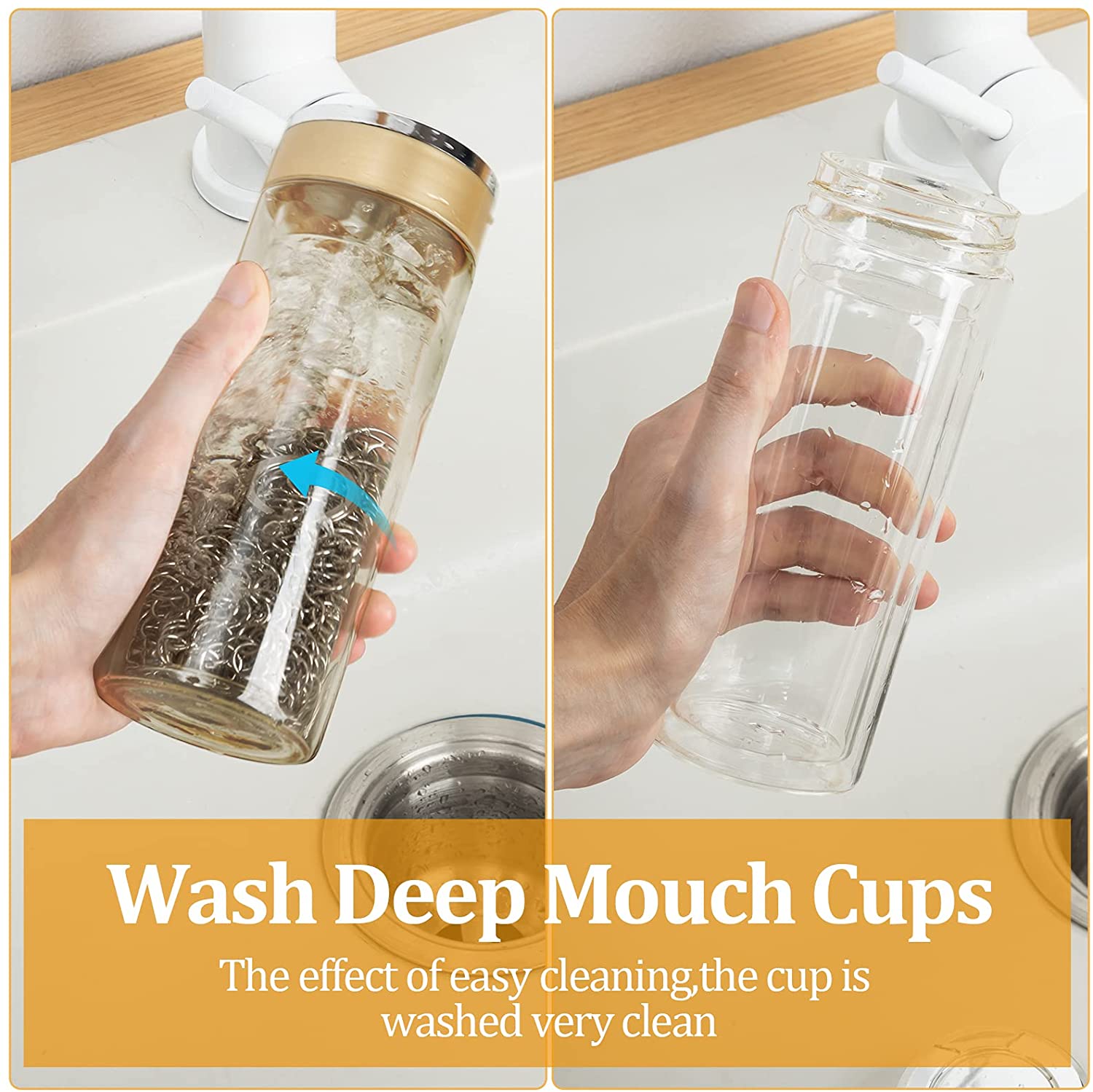 Amagabeli 8″x6″ Cast Iron Cleaner 316 Premium Stainless Steel Cast Iron