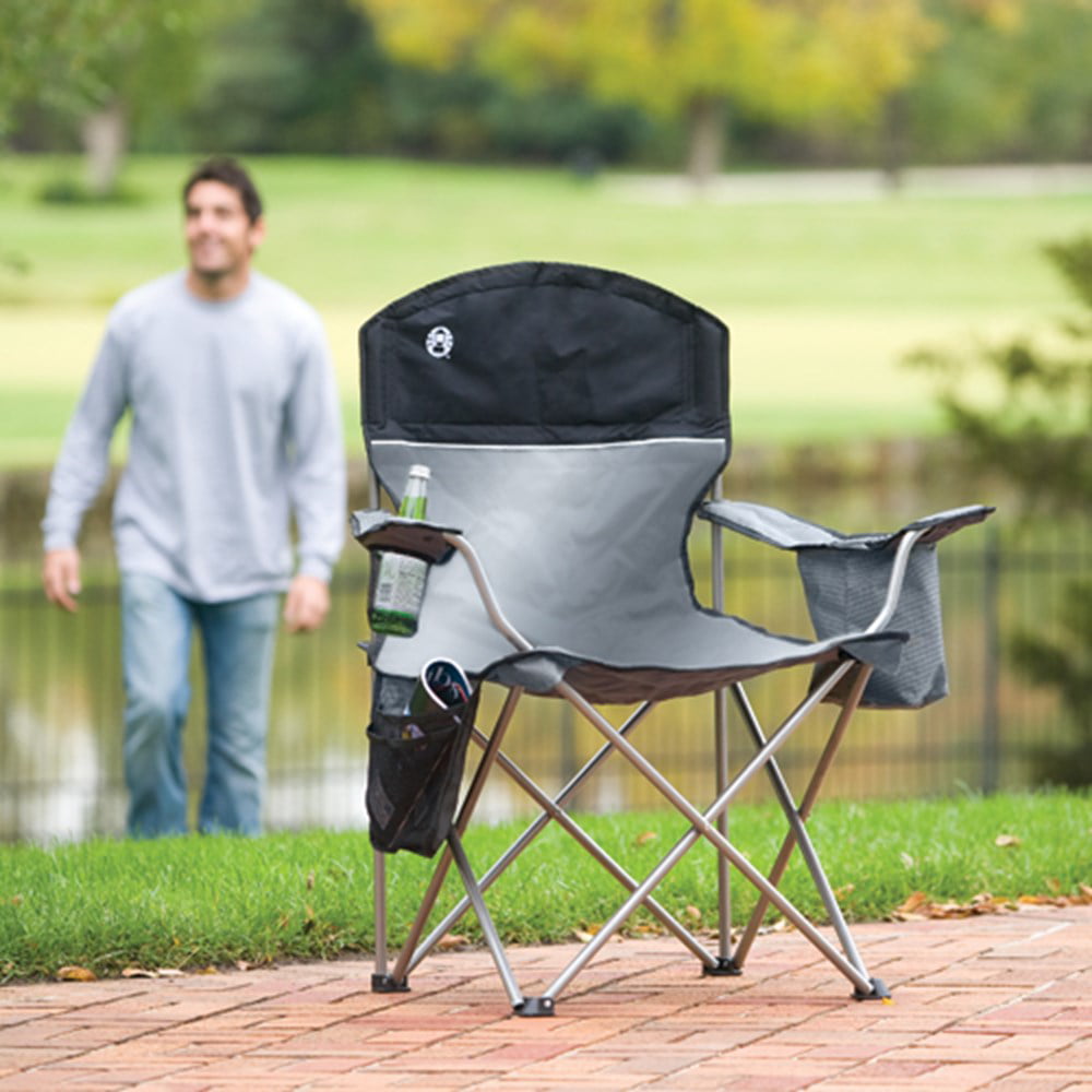 Coleman Adult Camping Quad Chair. Gray