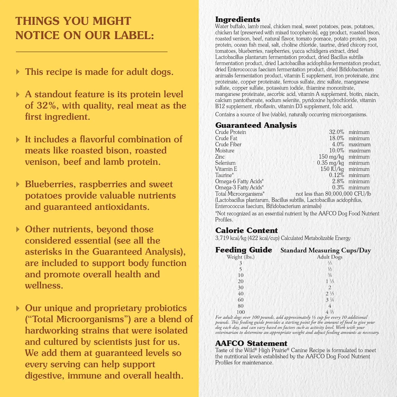 Taste of the Wild High Prairie Grain-Free Roasted Bison & Venison Dry Dog Food. 28 lbs.