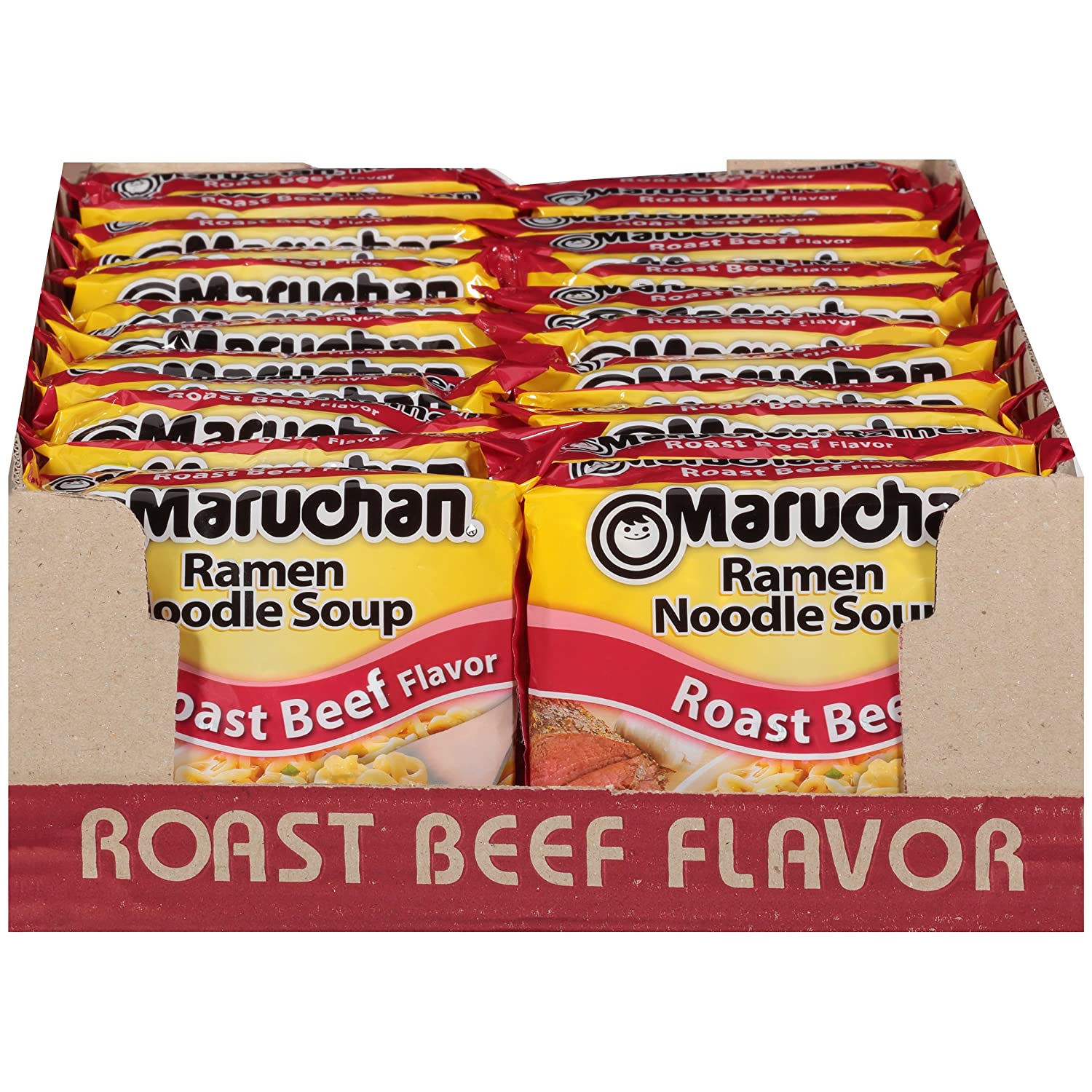 Maruchan Ramen Roast Beef. 3 Oz. Pack of 24