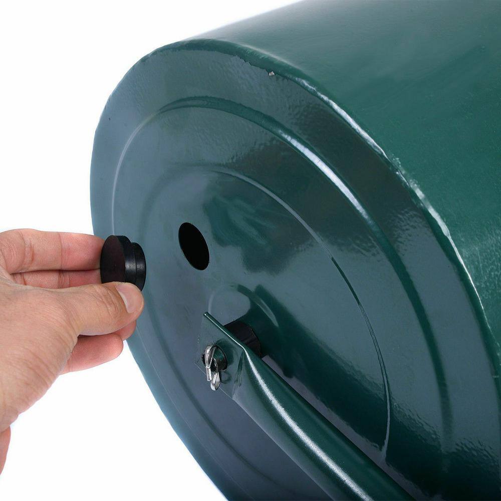 ANGELES HOME CK29-GT70 24 in. x 13 in. Tow Lawn Roller Water Filled Metal Push Roller