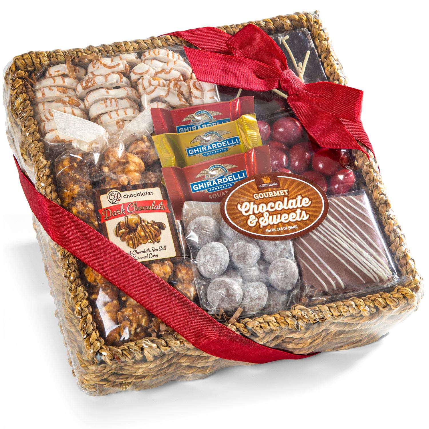 A Gift Inside Chocolate. Nuts and Crunch Gift Basket