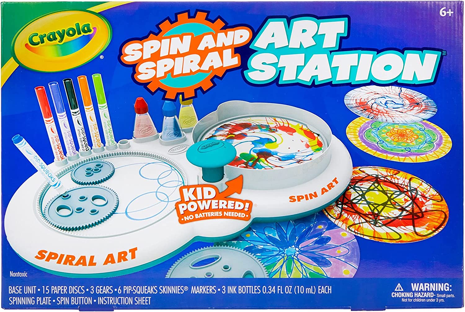 Crayola Spin & Spiral Art Station. DIY Crafts. Toys for Boys & Girls. Gift. Age 6. 7. 8. 9