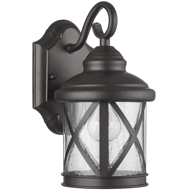 allen + roth  Castine 2-Pack 1-Light 10-in Bronze Outdoor Wall Light