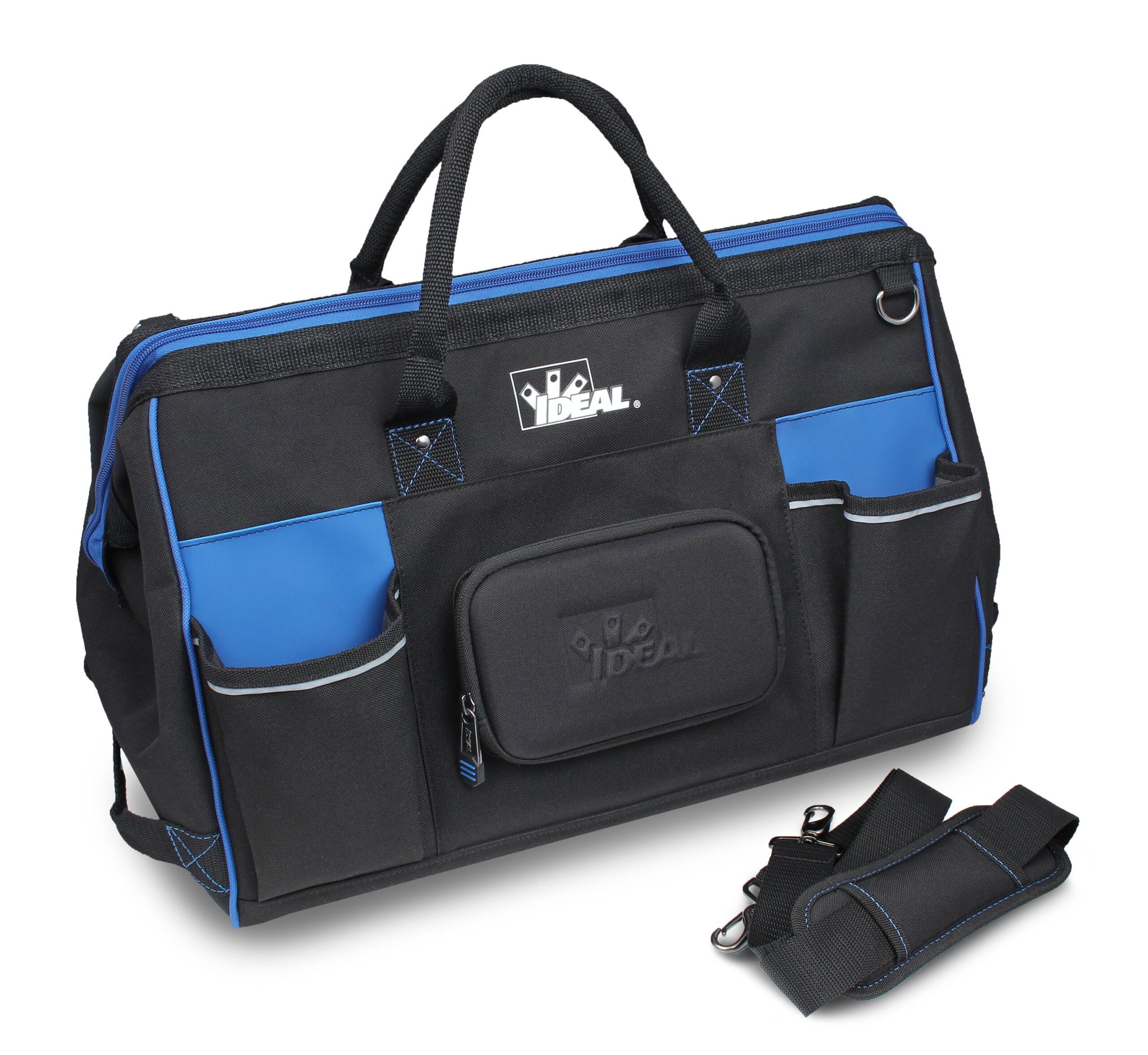 IDEAL Pro Series Blue Polyester 11.5-in Zippered Electrician-s Tote