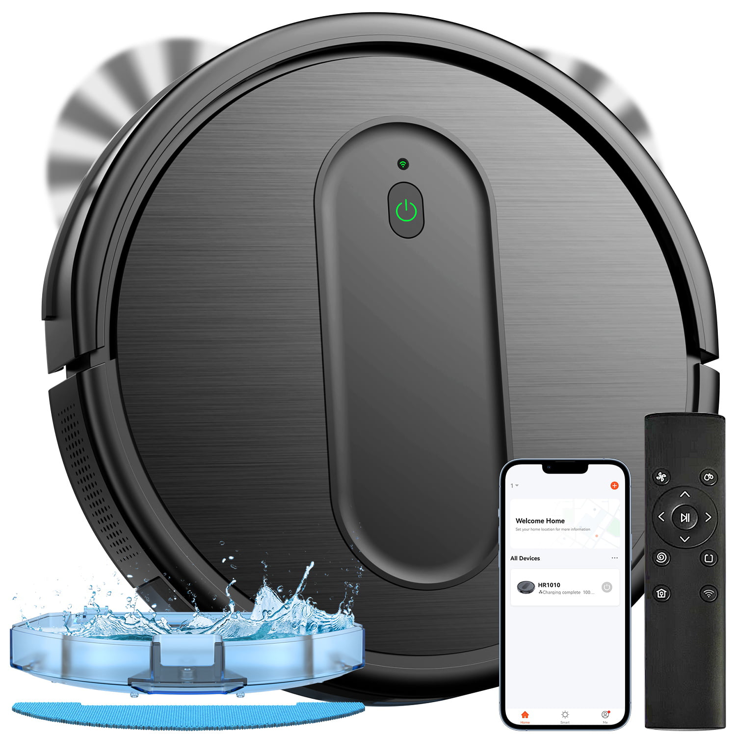 ONSON Robot Vacuum. 2 in 1 Mop Combo. 1600Pa and Wi-Fi Connected for Hard Floors and Low Pile Carpet