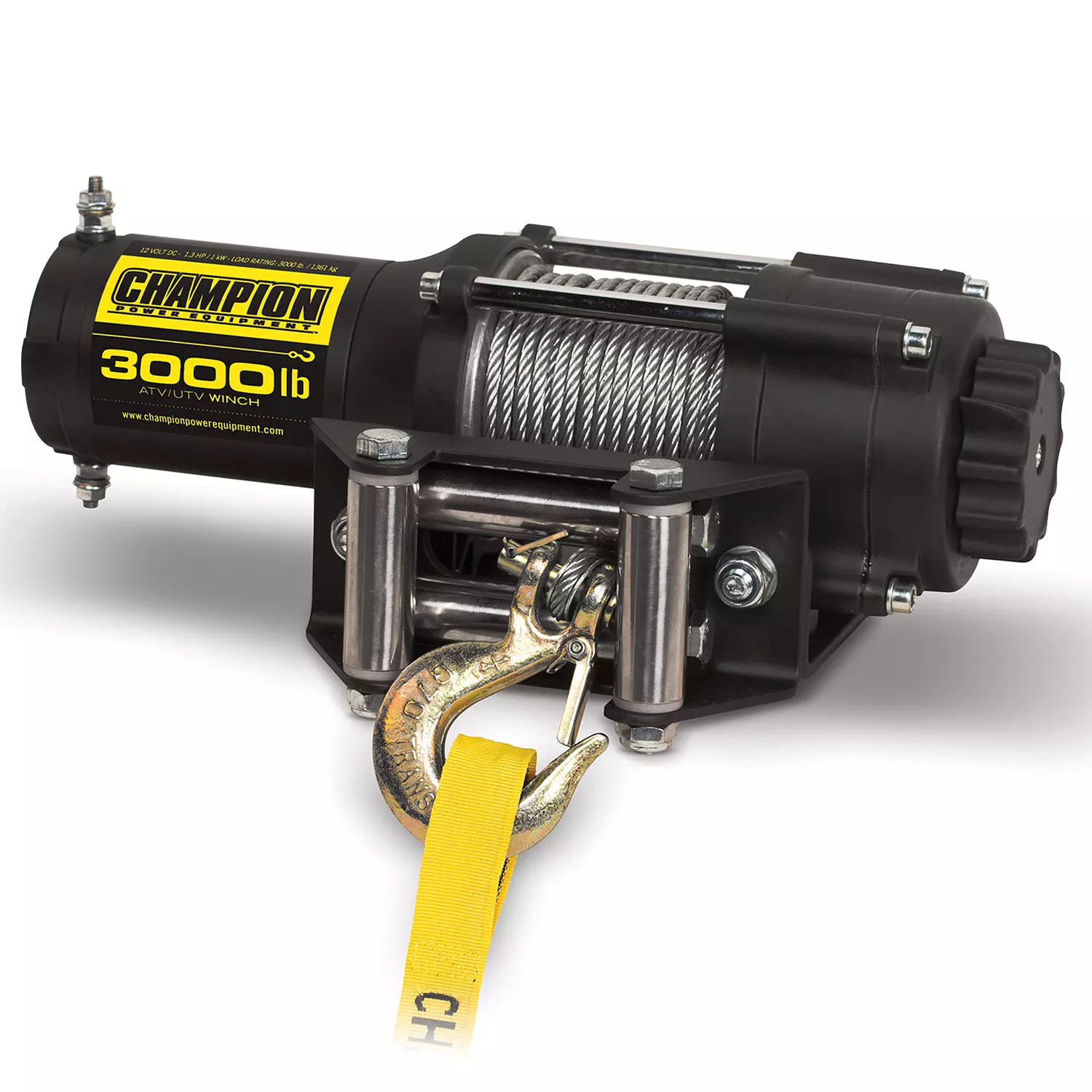 Champion Power Equipment 3.000 lb. Permanent Magnet ATV/UTV Winch Kit
