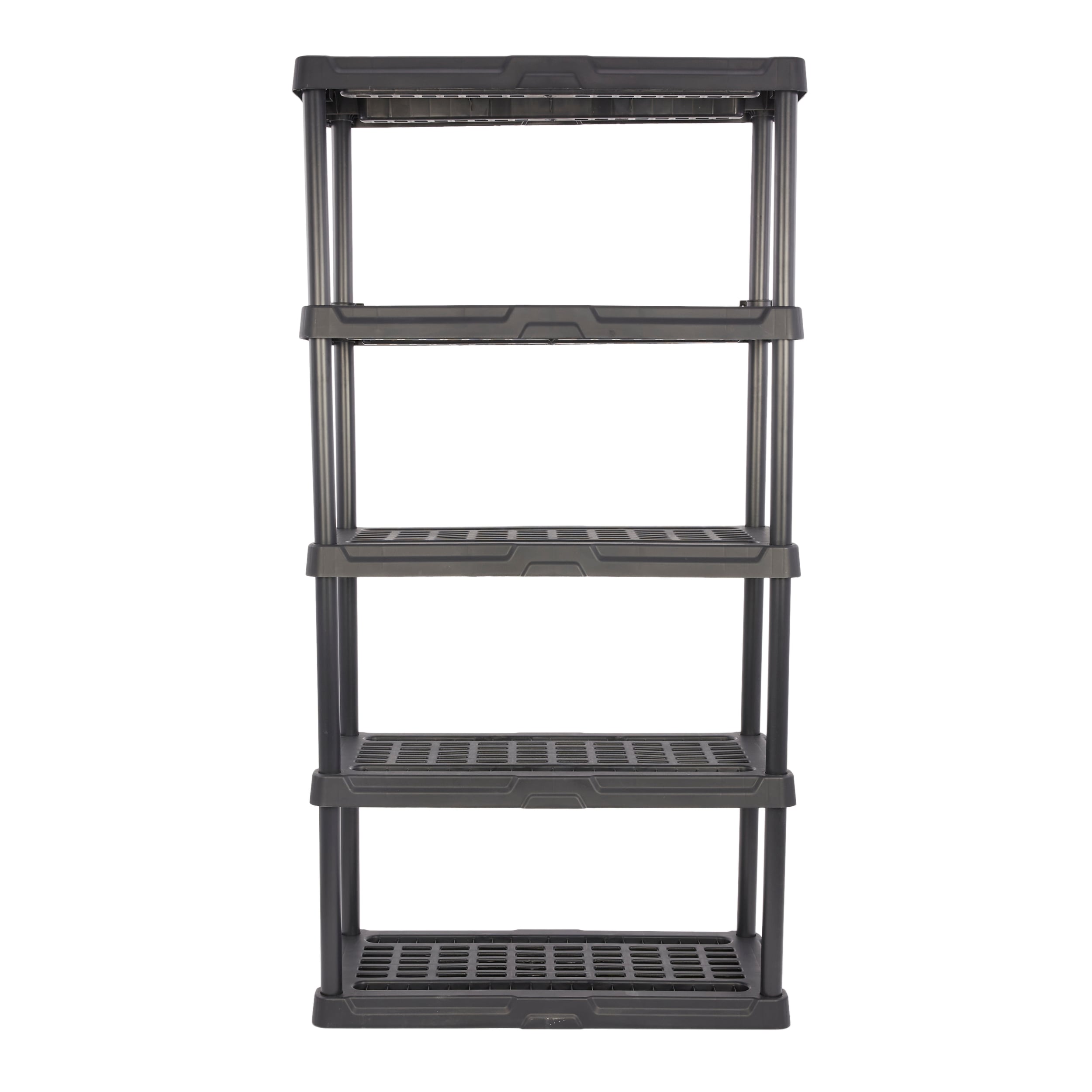 Project Source Plastic Heavy Duty 5-Tier Utility Shelving Unit (36-in W x 18-in D x 72-in H)