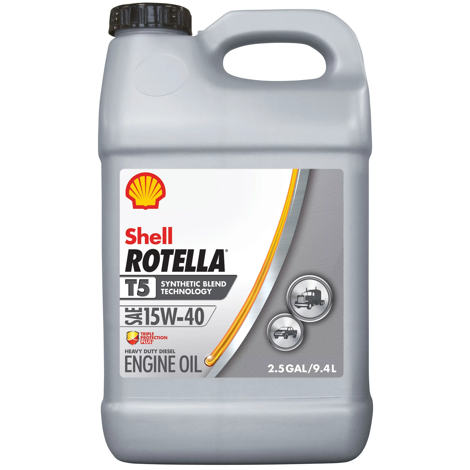 Shell Rotella T5 Synthetic Blend 15W-40 Diesel Engine Oil. 2.5 Gallon