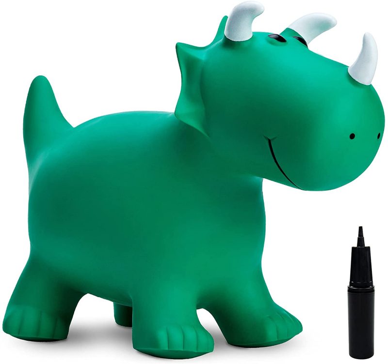 Babe Fairy Dinosaur Bouncy Horse Hopper. Jumping Animals Hopping Toys. With Pump