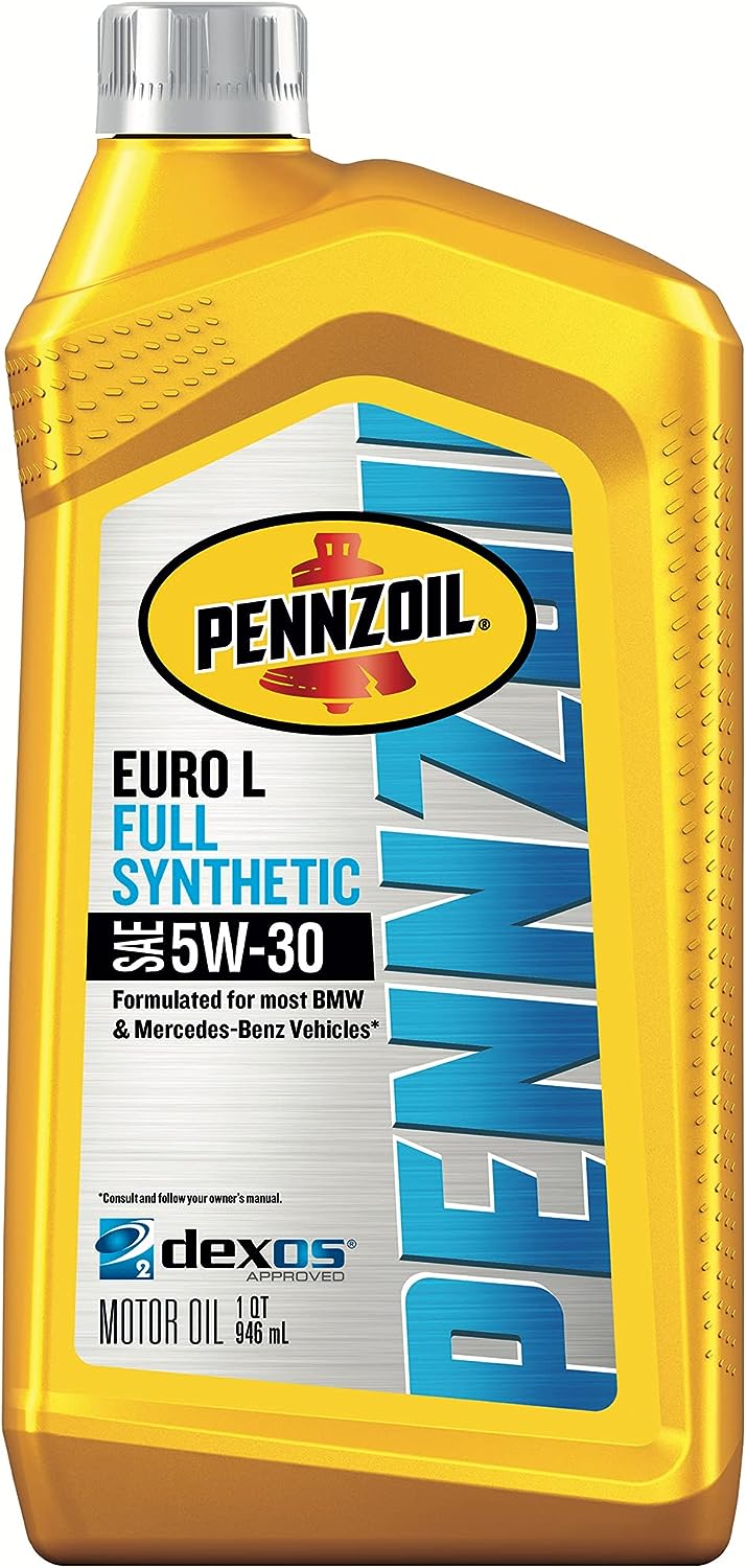 Pennzoil Platinum Euro L Full Synthetic 5W-30 Motor Oil (1-Quart. Case of 6)