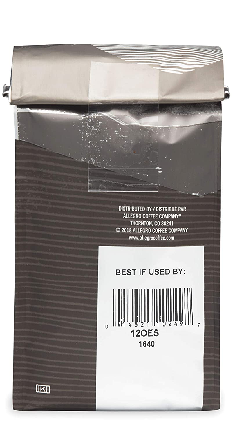 Allegro Coffee Organic Espresso Sierra Whole Bean Coffee. 12 oz