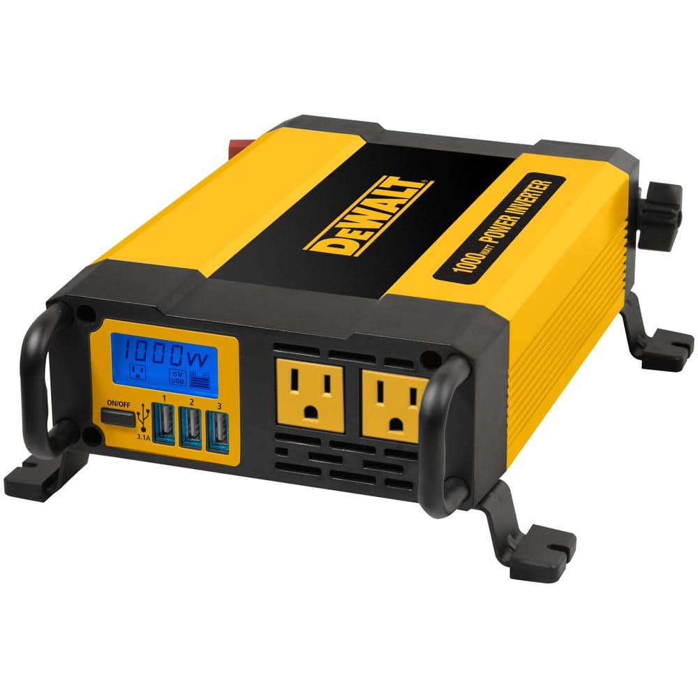 DEWALT DXAEPI1000 1000-Watt Portable Car Power Inverter with Triple USB Ports