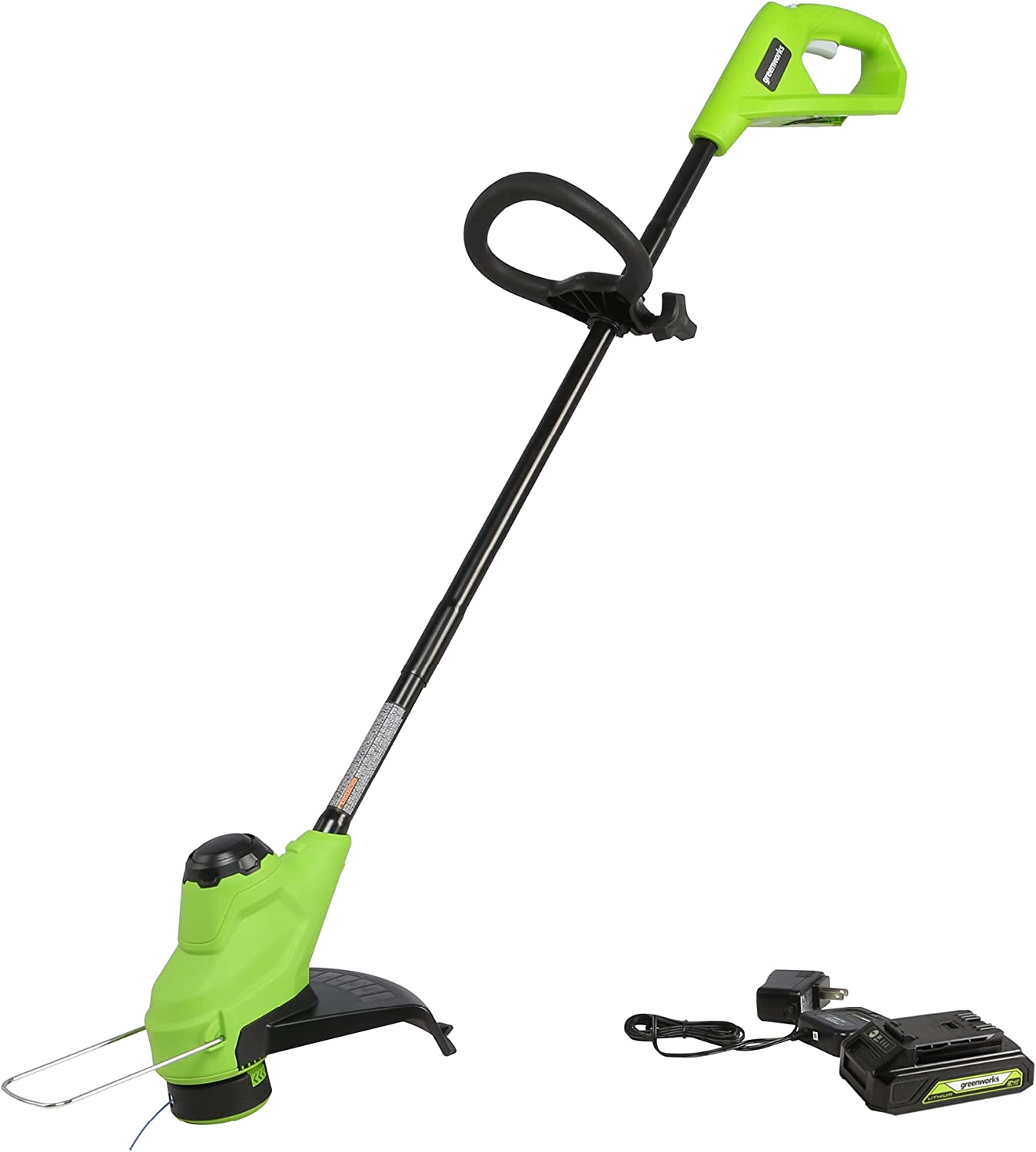 Greenworks 24V 10″ Cordless TORQDRIVE™ String Trimmer. 2.0Ah USB Battery and Charger Included