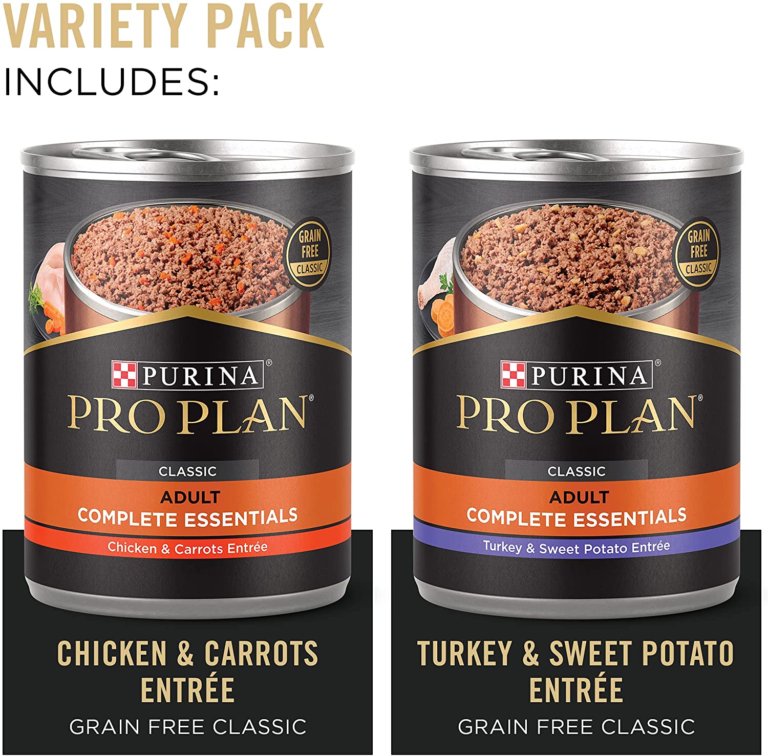 Purina Pro Plan Grain Free Pate Wet Dog Food Variety Pack. SAVOR Grain Free Chicken & Turkey