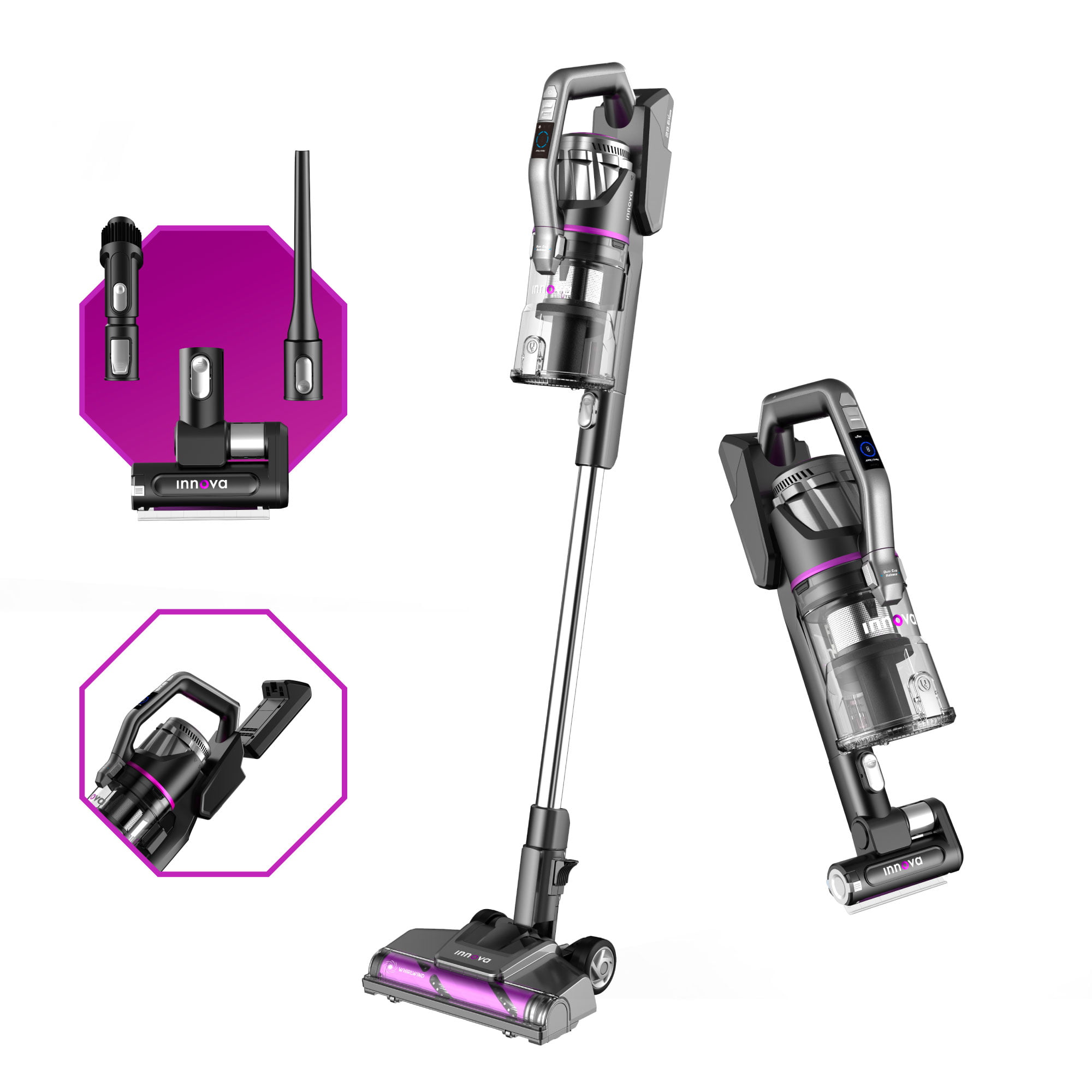 Innova Cordless Stick Multi-Surface Vacuum with Whirlwind® Anti-Tangle Brushroll. NEC700