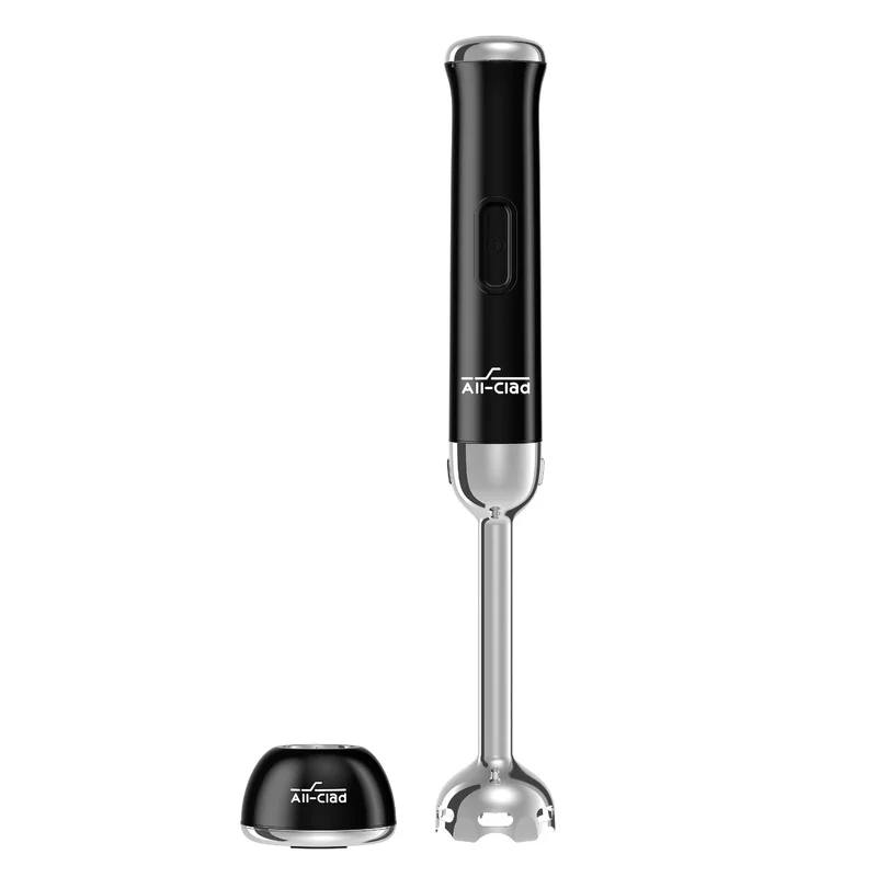 All-Clad KZ800851 Cordless Rechargeable Stainless Steel Immersion Multi-Functional Hand Blender. 5-Speed. Black