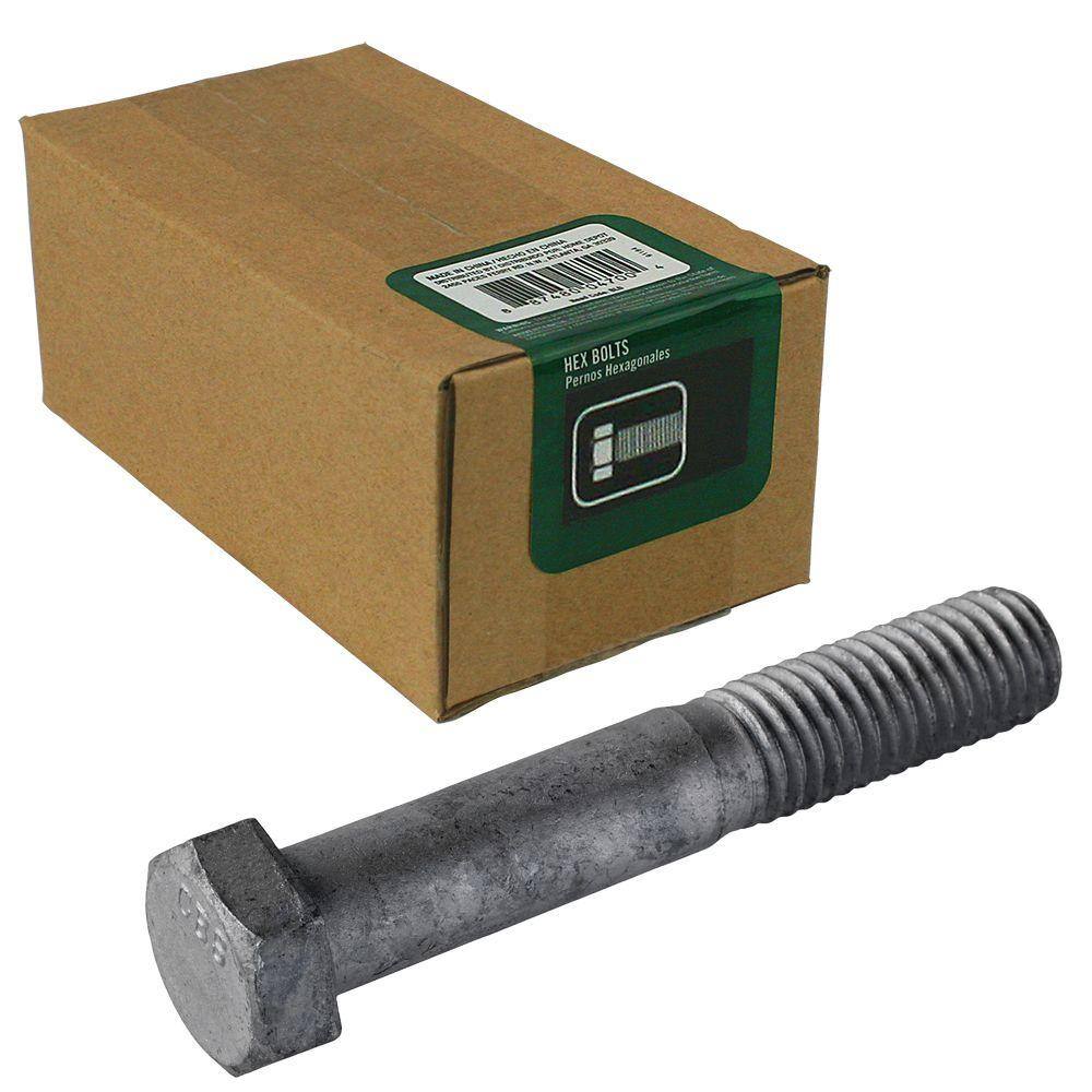 Everbilt 805000 5/8 in.-11 x 12 in. Galvanized Hex Bolt (15-Pack)