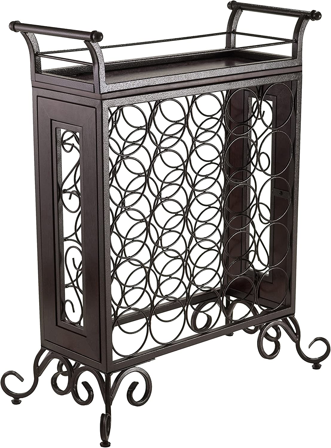 Winsome Wood  25-Bottle Antique Bronze Metal Wine Rack