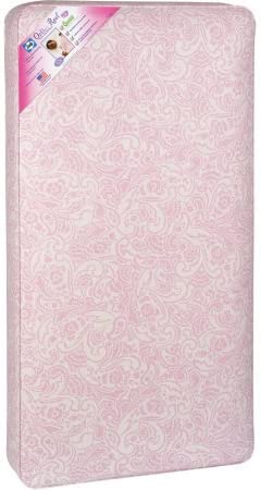 Sealy Ortho Rest Waterproof Infant/Toddler Crib Mattress. Pink
