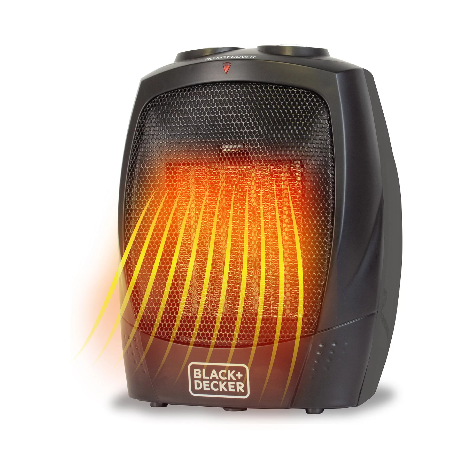 BLACK+DECKER BHDC201 Personal Ceramic 1500W Indoor Desktop Space Heater. Black