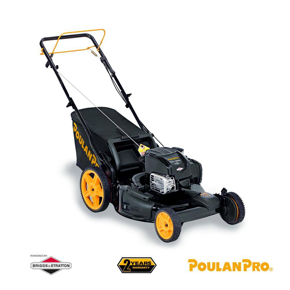 Poulan PRO PM22Y675RH 675EXi 22 in. 163 cc Briggs and Stratton Gas FWD Walk Behind 3-in 1 Self-Propelled Lawn Mower