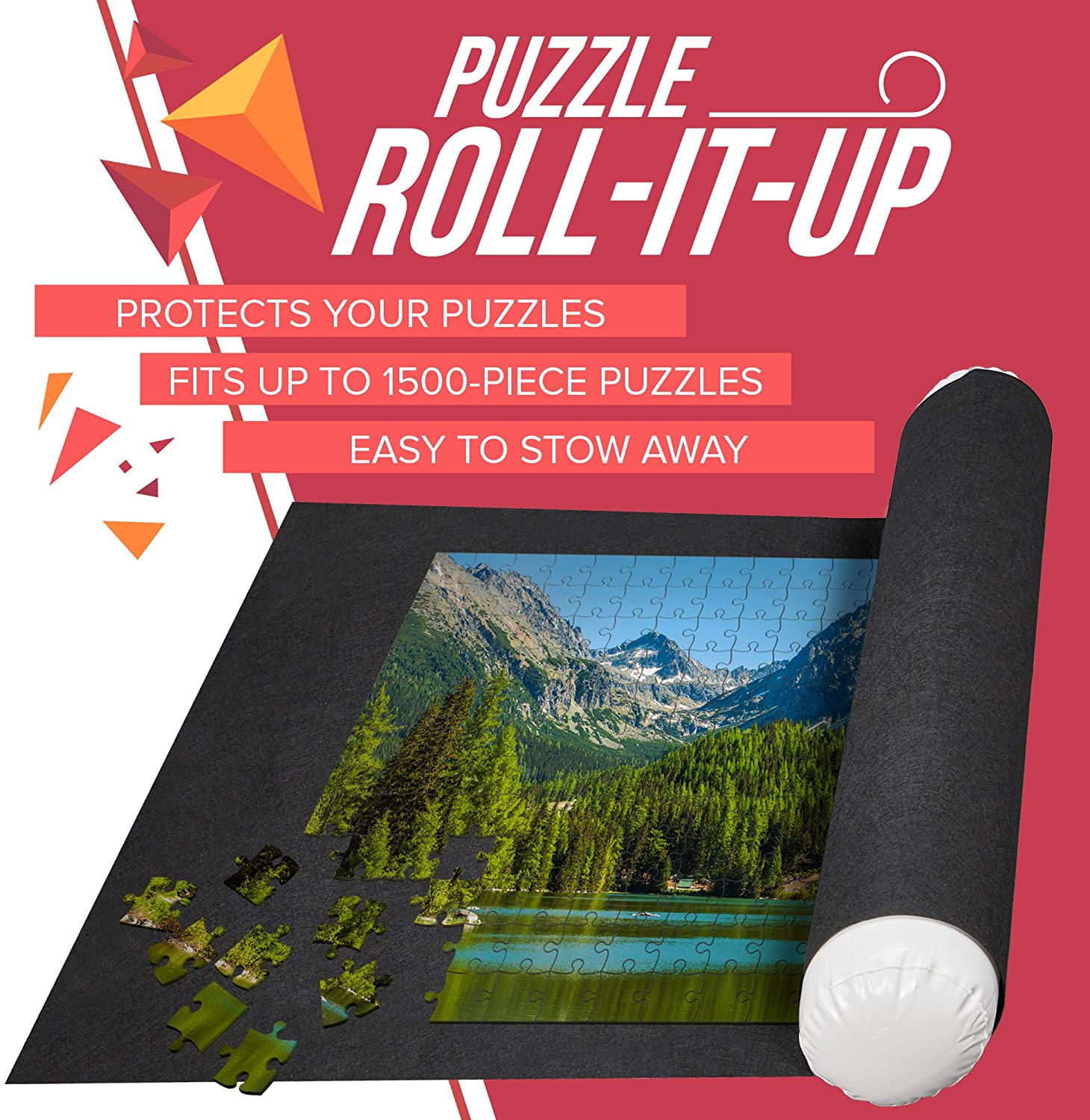 Large Puzzle Roll Up Mat. Store and Transport Jigsaw Puzzles