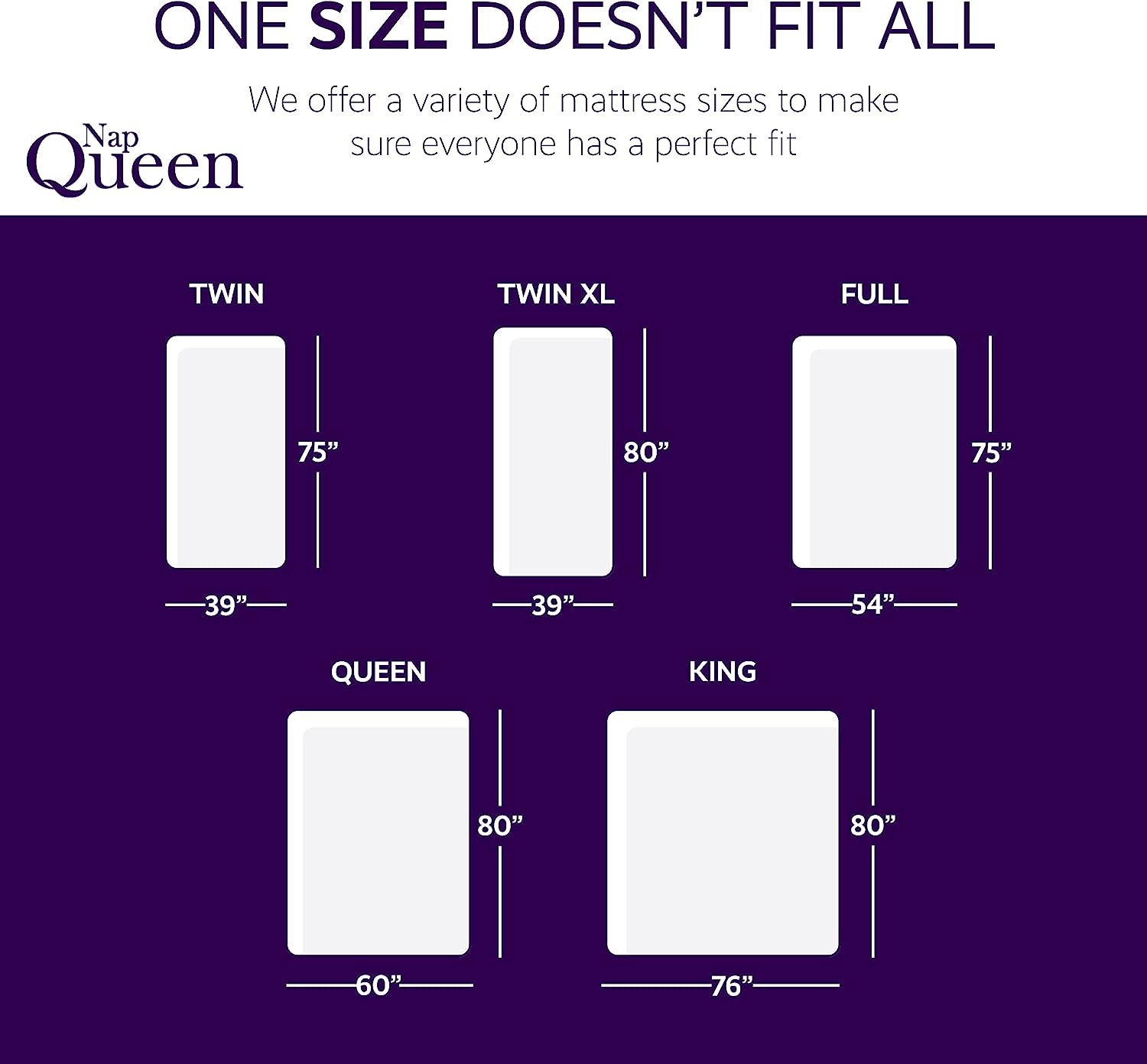 NapQueen 6 Inch Innerspring Queen Size Medium Firm Support Relief Mattress. Bed in a Box