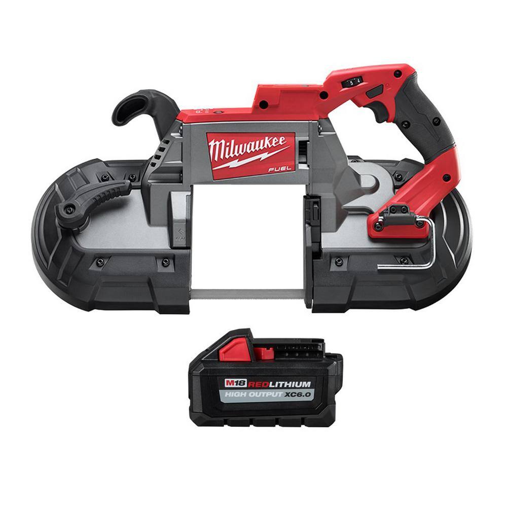 Milwaukee 2729-20-48-11-1865 M18 FUEL 18-Volt Lithium-Ion Brushless Cordless Deep Cut Band Saw with 6.0 Ah Battery