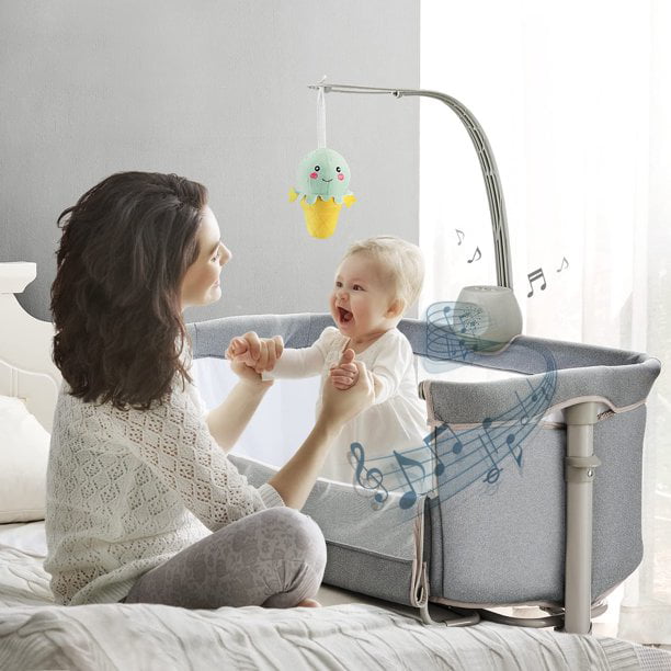 RONBEI Baby Basinet Bedside Sleeper.Infant Bedside Bassinet for Baby/ Baby Boy/Baby Girl