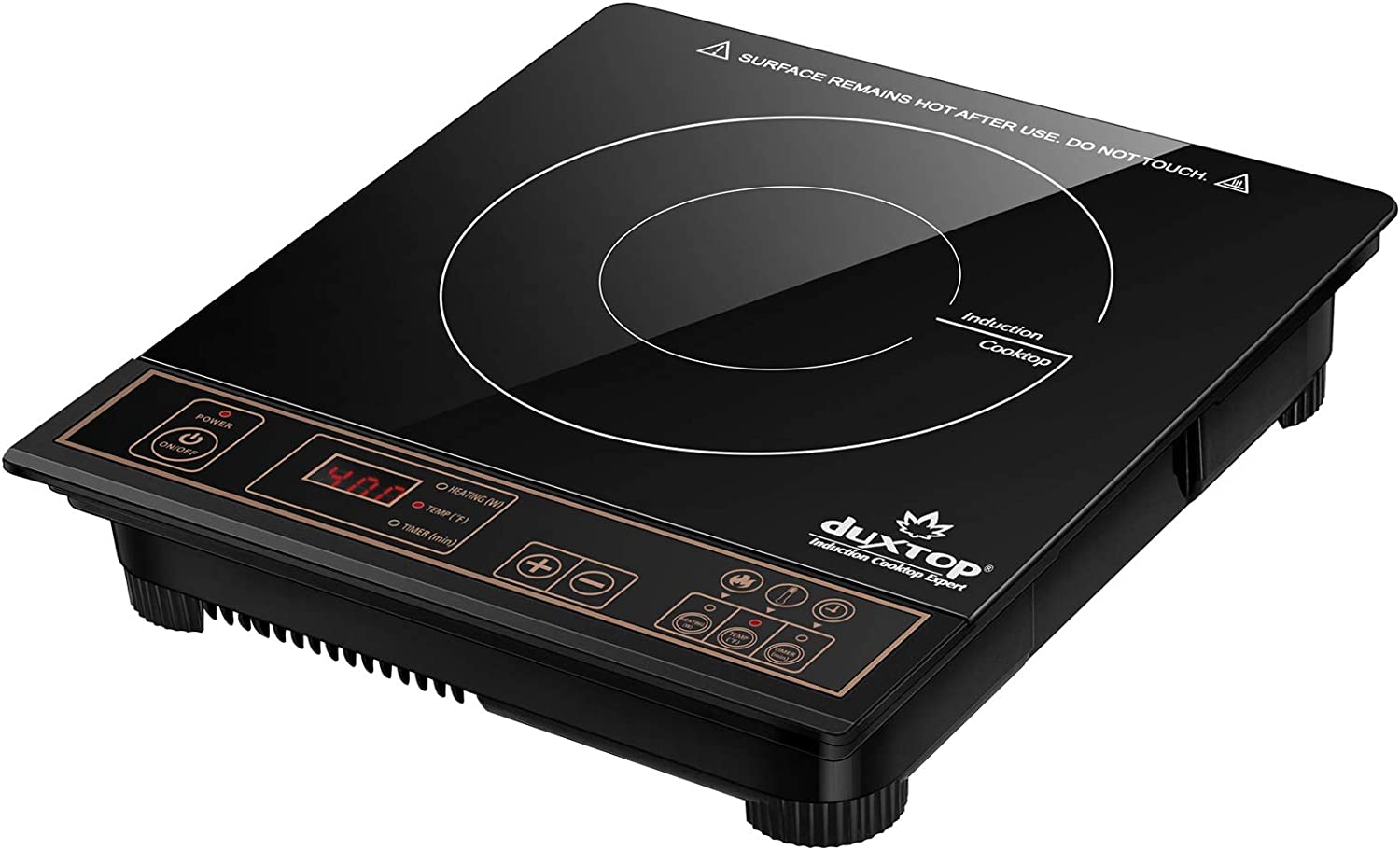 Duxtop 1800W Portable Induction Cooktop Countertop Burner. Gold 8100MC/BT-180G3