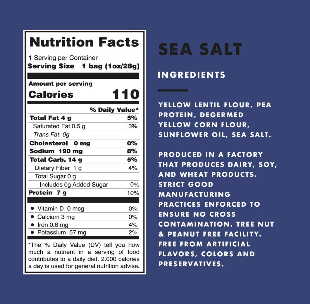 Kibo Lentil Chips Variety Pack. Gluten-Free Vegan Snacks. 12 pack