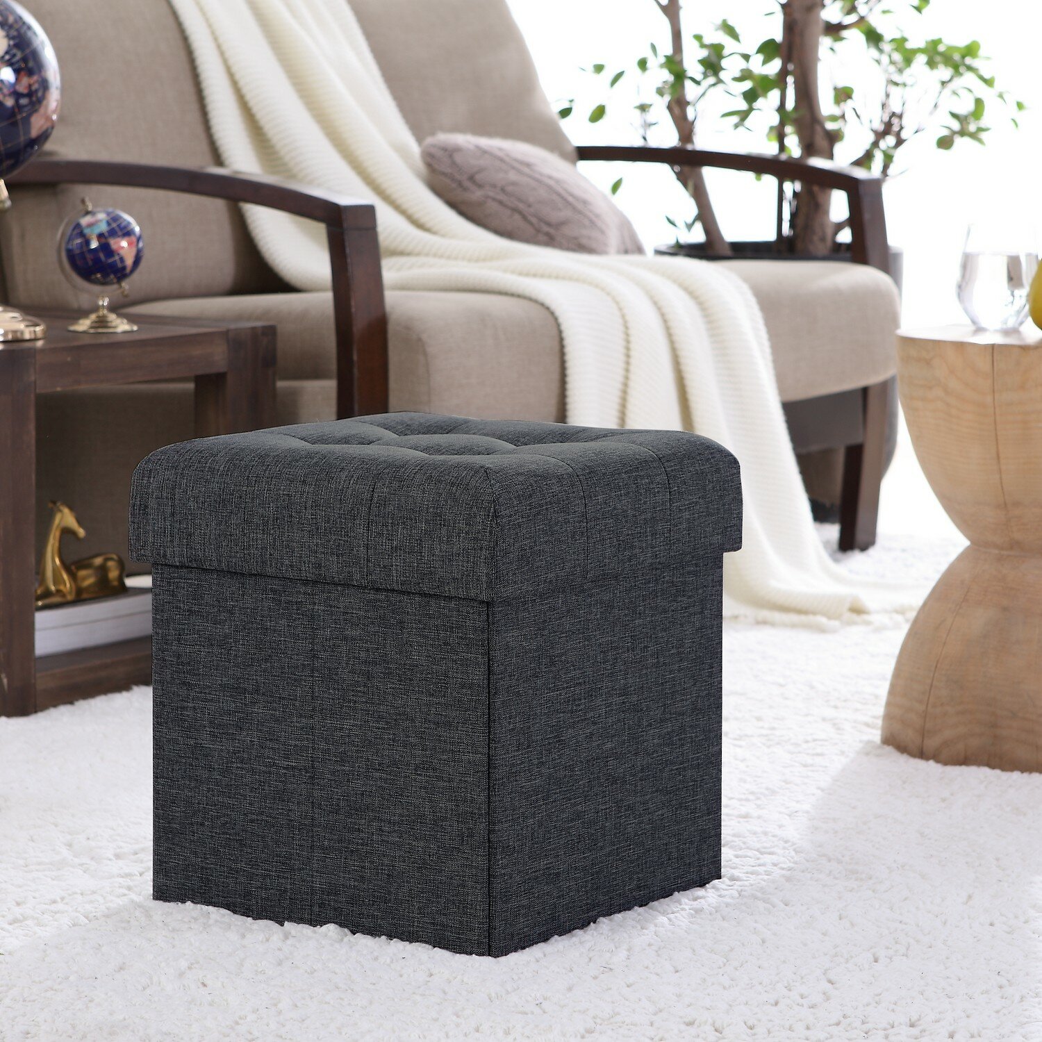 Lambertville Upholstered Ottoman
