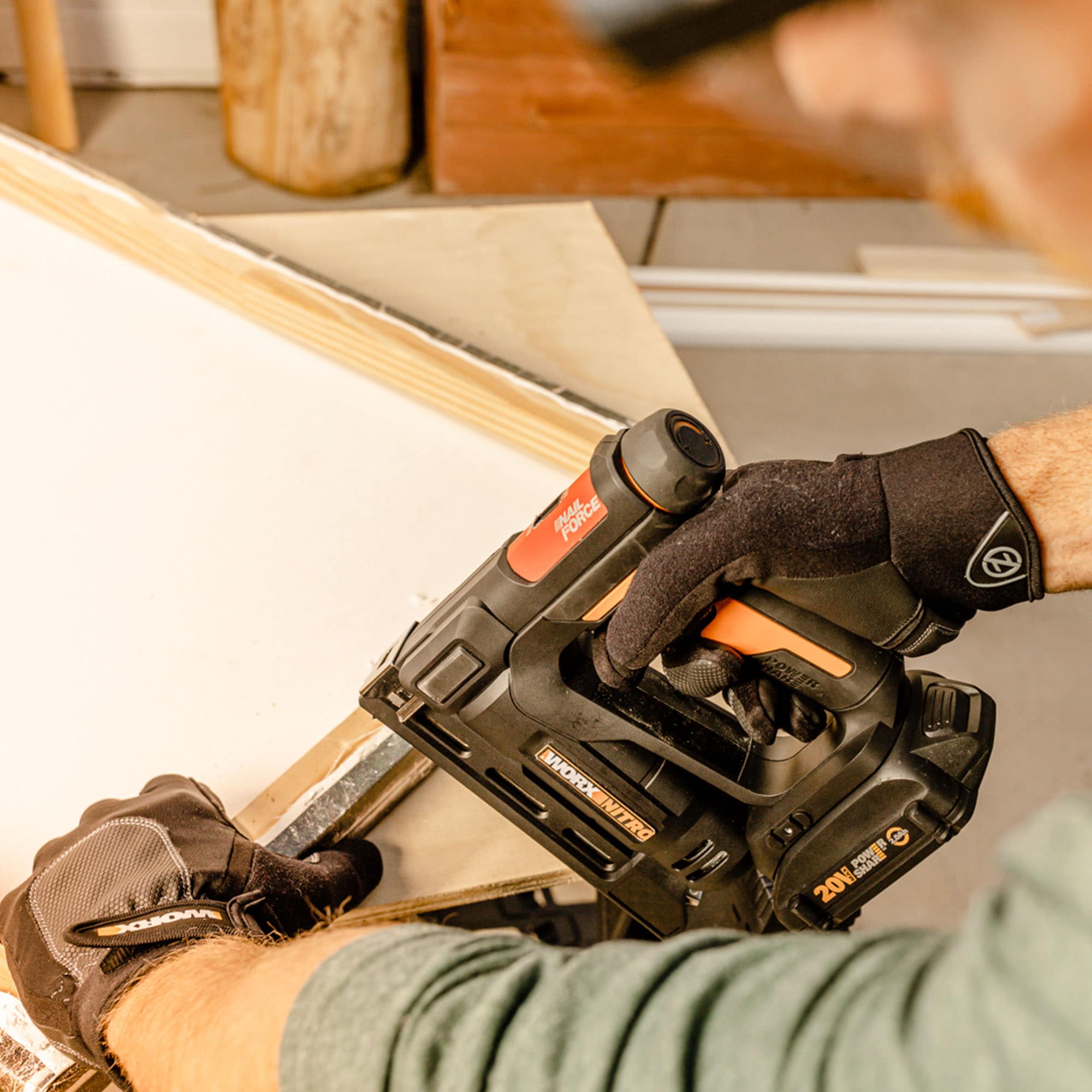 WORX Nitro Power Share 3/8-in Cordless Electric Staple Gun