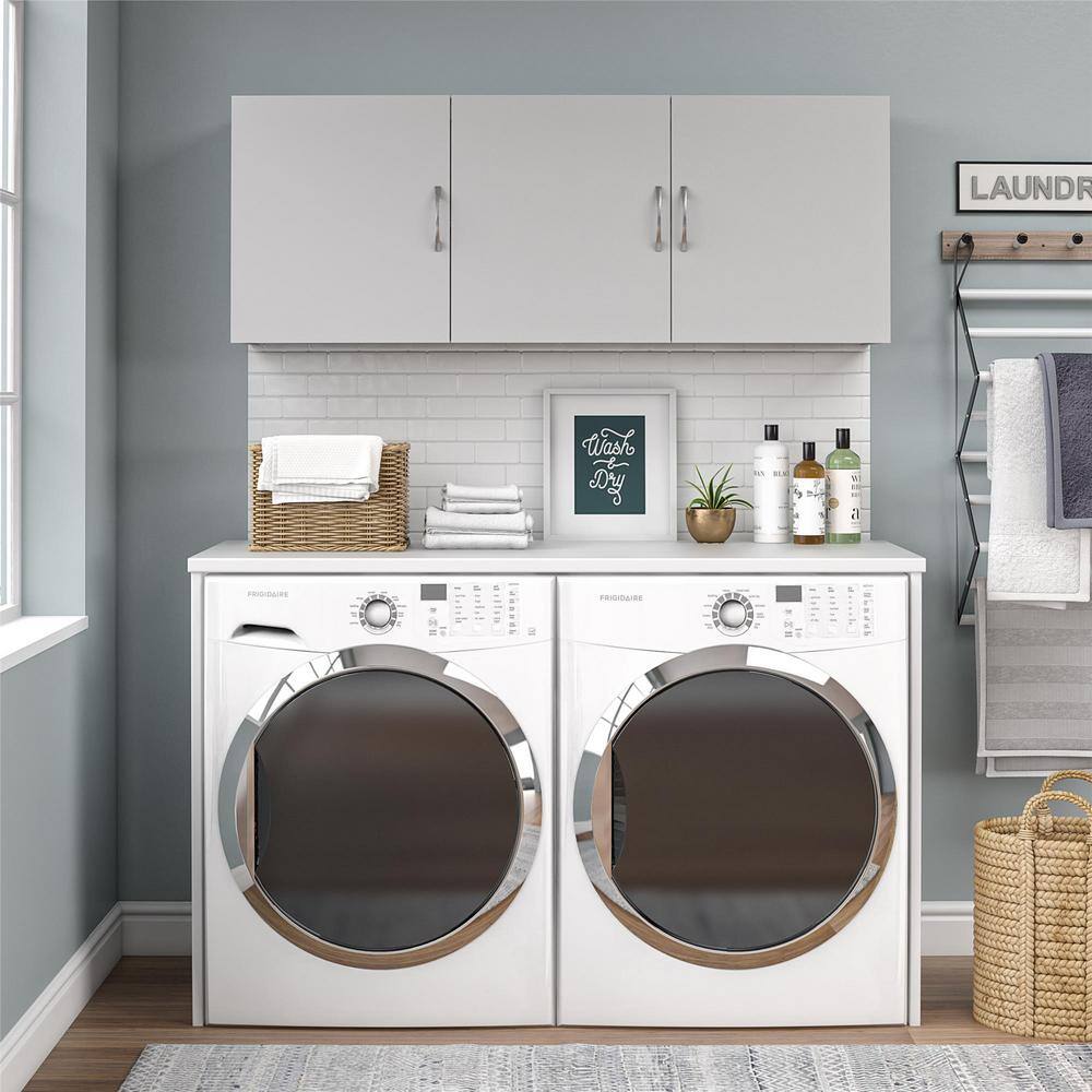 SystemBuild DE37521 Lonn 54 in. x 20.3 in. x 12.44 in Wall Cabinet in Dove Gray 1 Piece