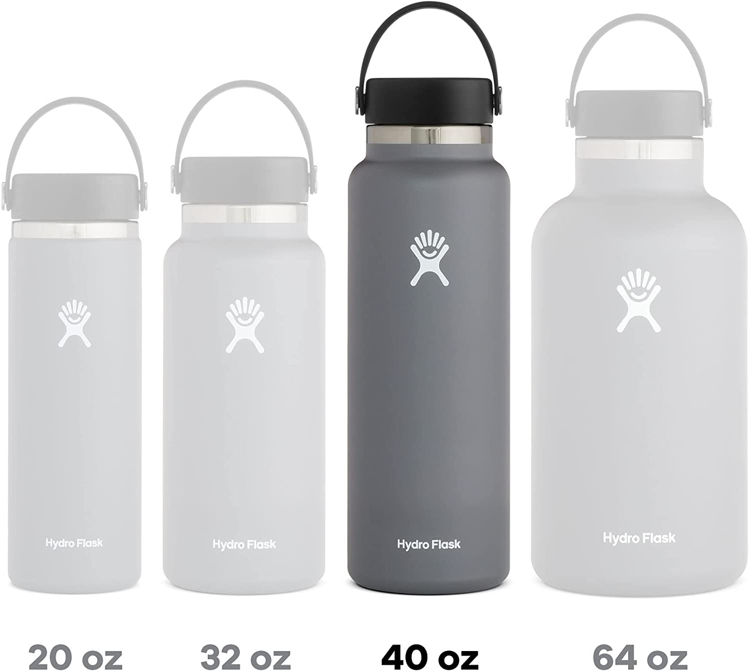 Hydro Flask 40oz Wide Mouth Bottle (Rain)