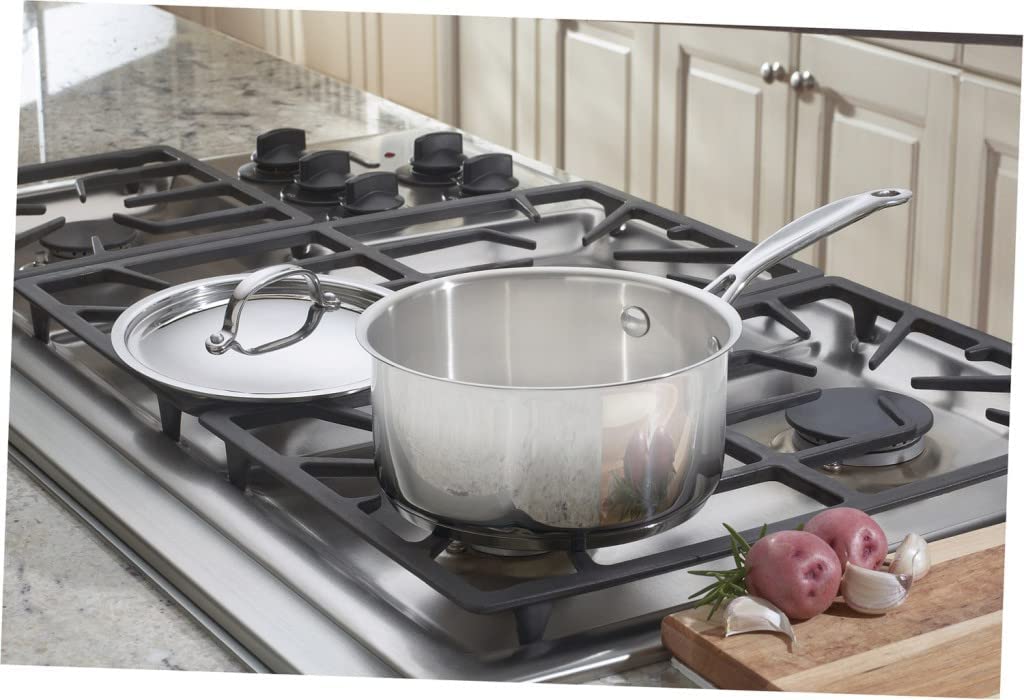 Cuisinart 719-18 2-Piece Chef-s Classic 7.5-in Stainless Steel Cooking Pan with Lid(s) Included