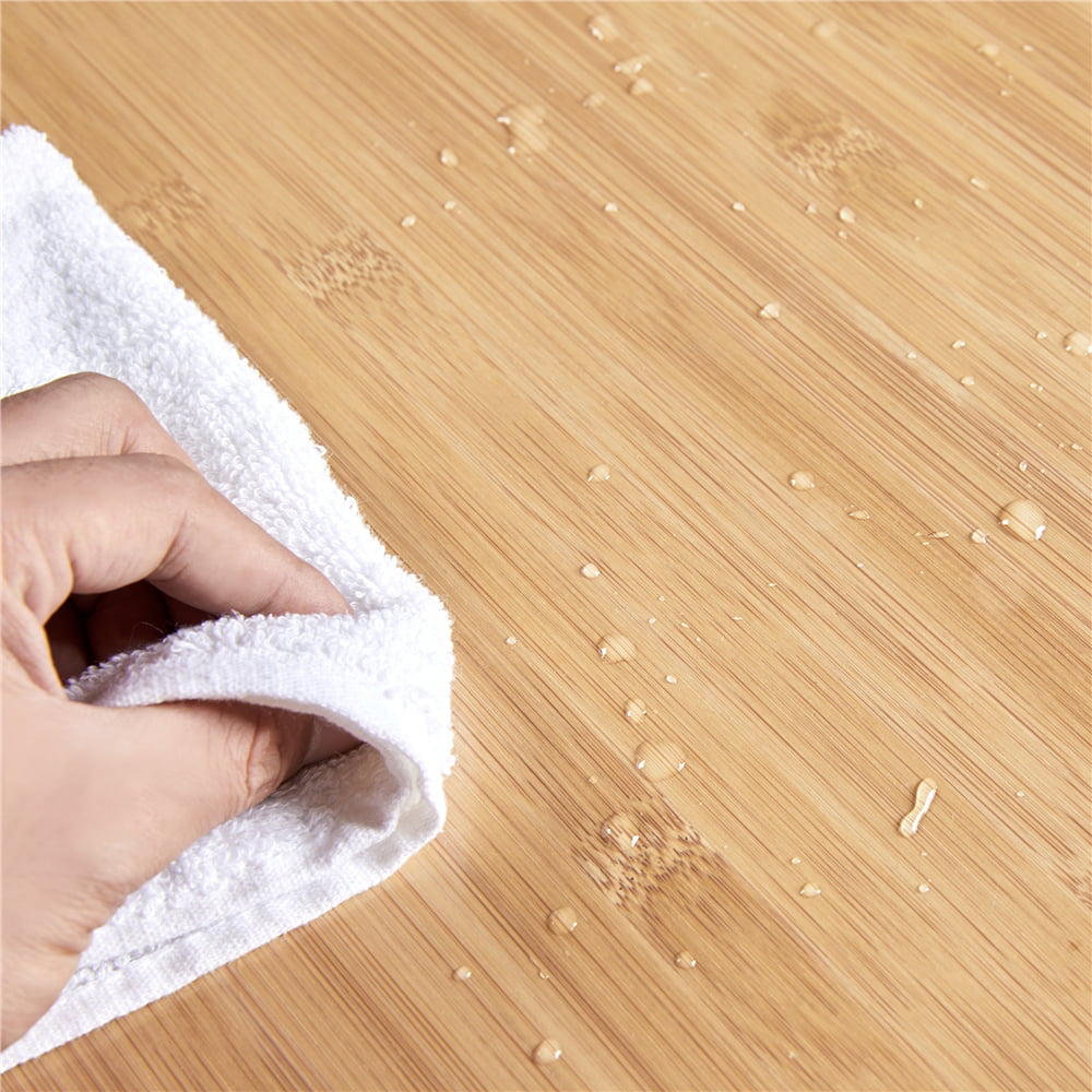 Easyfashion Rolling Kitchen Cart with Storage and Spice Rack. Black