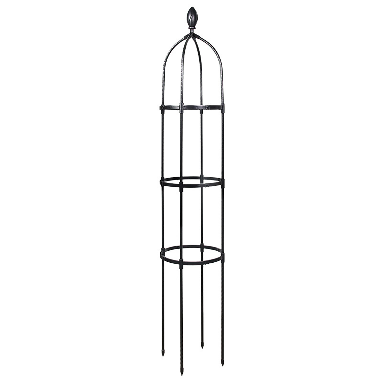Plant Trellis Garden Obelisk Tool Set Durable Planting Support Frame Butterfly Clip Metal Black  Tower Flower Stand