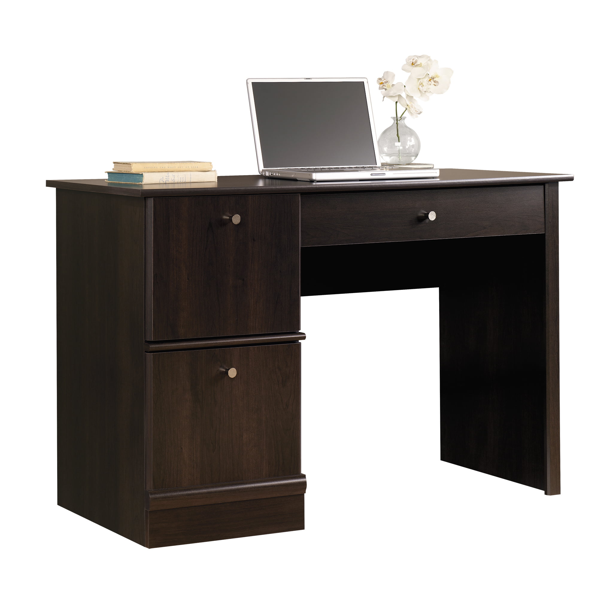 Sauder 408995 Computer Desk. Cinnamon Cherry Finish