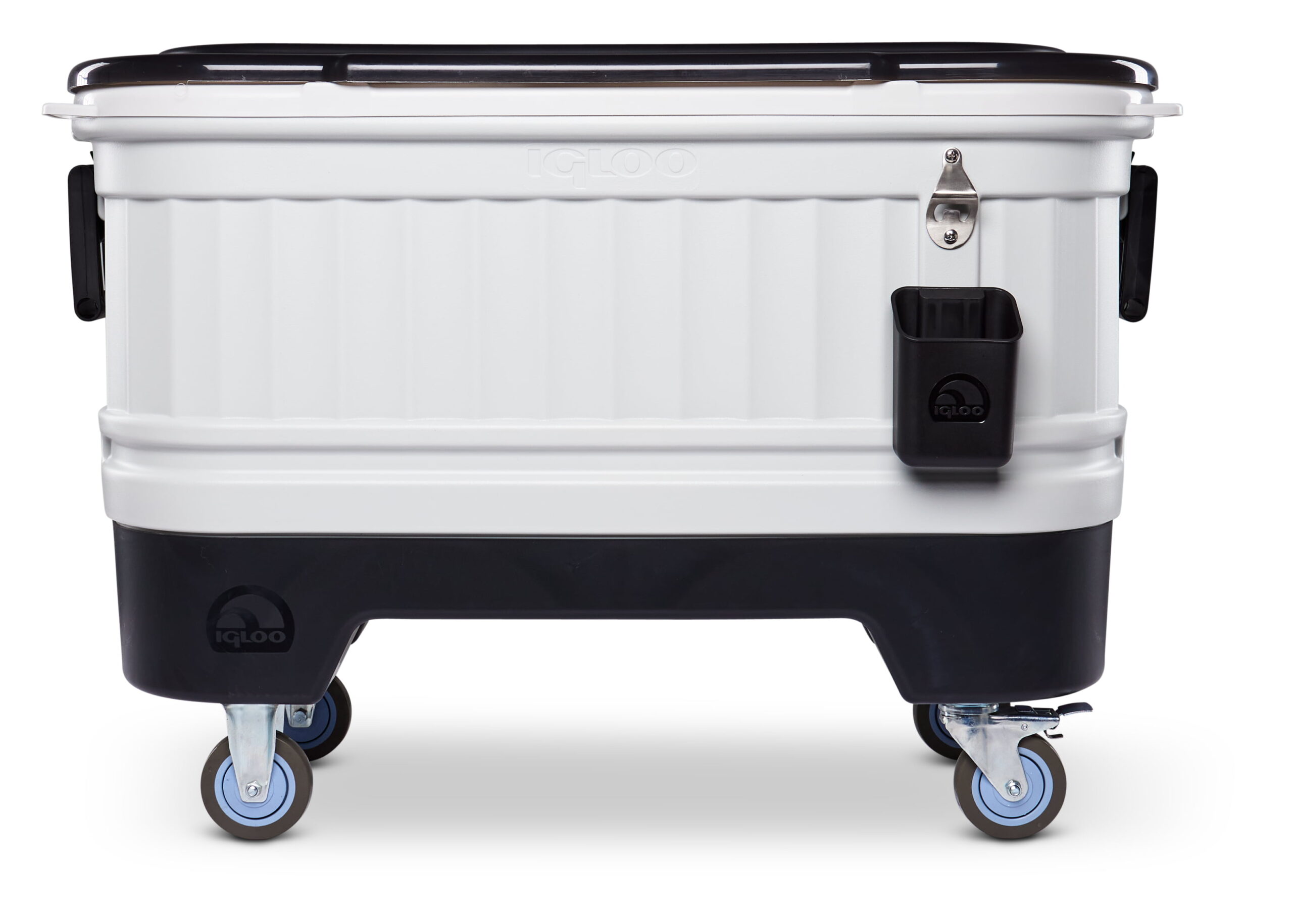 Igloo 125 qt. Party Bar Wheeled Ice Chest. White and Black