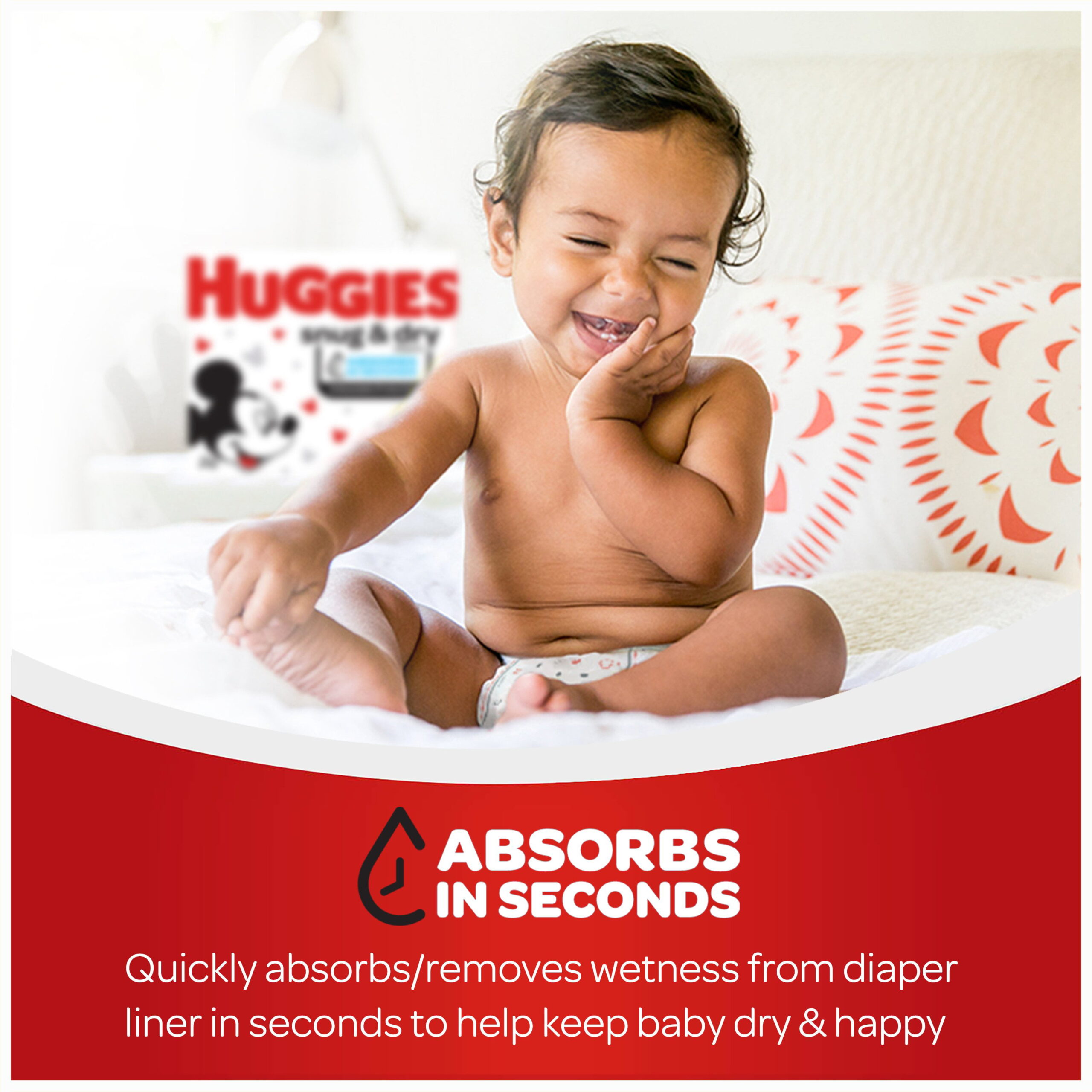 Huggies Snug & Dry Baby Diapers. Size 3. 168 Ct