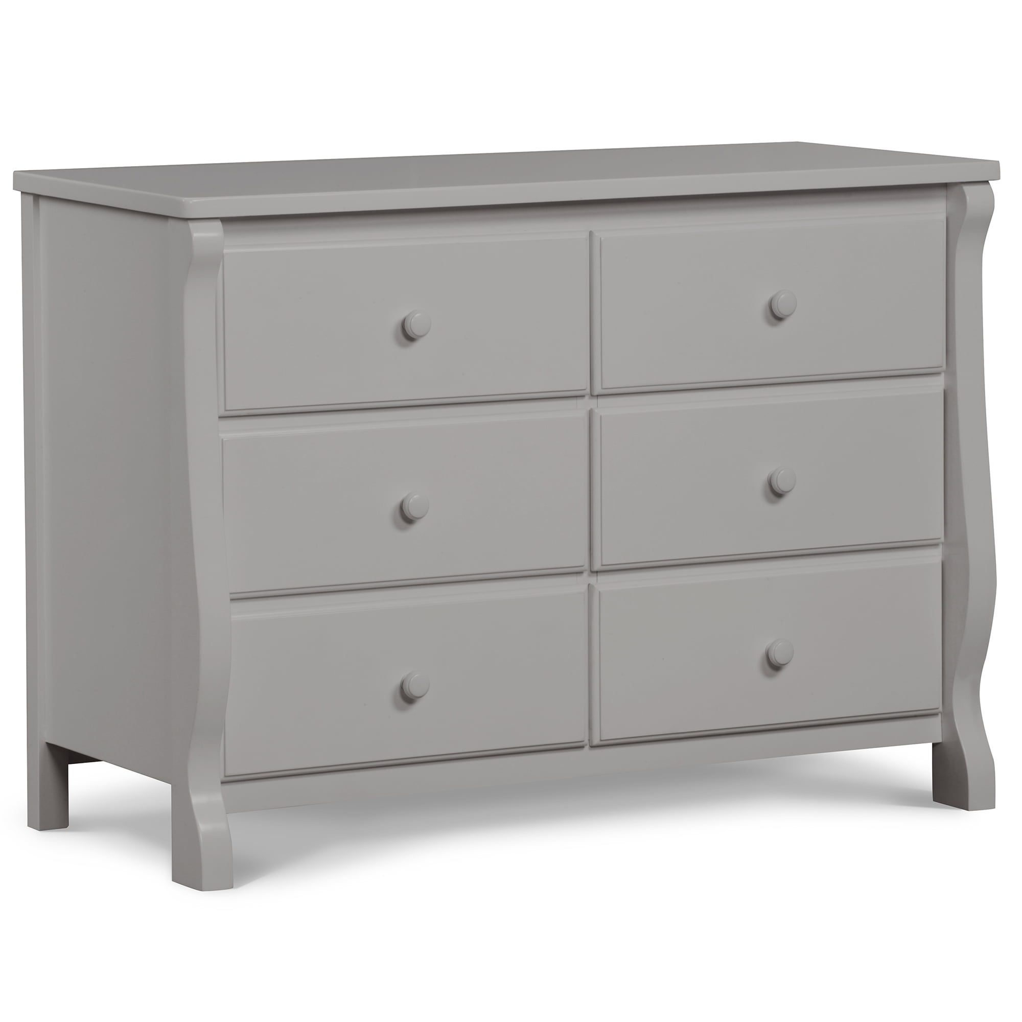 Delta Children 6 Drawer Dresser. Greenguard Gold Certified. Gray